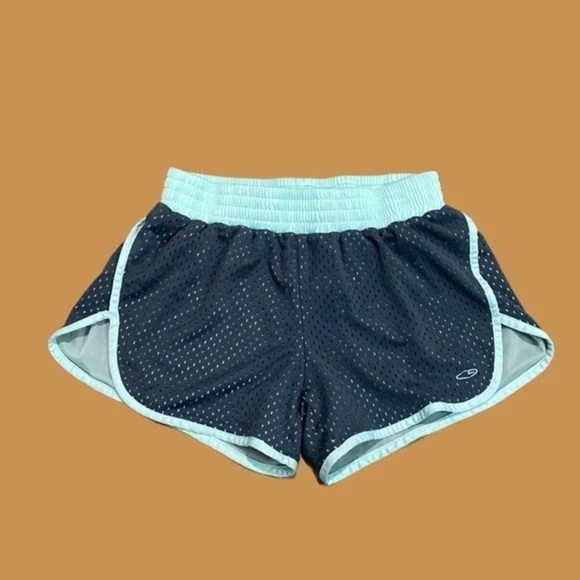 C9 by Champion Pants - GUC C9 Champion Mesh Lined Mint and Grey Running Shorts, Large